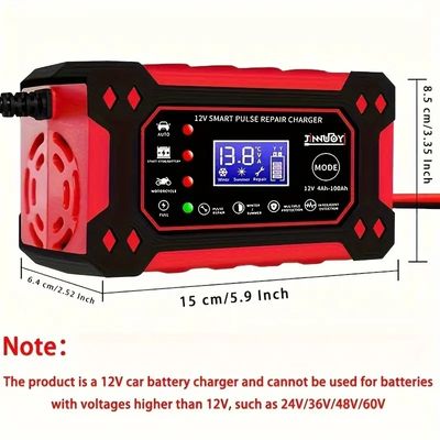 Cargador Inteligente bateria de carro 🚗 ENERGY PRO 🔋 (Carga segura, rapida y fácil de usar)